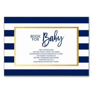 Traer tarjetas de Baby Shower Náuticas azules de l