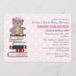 Traer un libro de invitación a Baby Shower