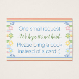 Traer un libro "Picnic" Insertar tarjeta/Personali