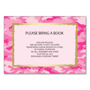 Traer un libro - Tarjetas Baby Shower Chicas de CA