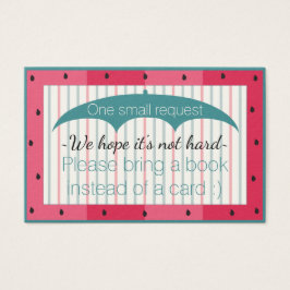 Traer un libro "Watermelon" Insertar tarjeta/Perso