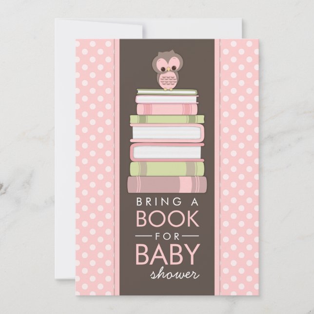 Traer Una Invitación Baby Shower De Lechuza Chica  (Anverso)