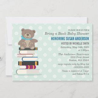 Traer una invitación de Baby Shower para libros