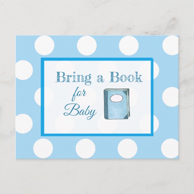 Traer una tarjeta Baby Shower de libro para bebés (Anverso)