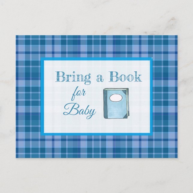 Traer una tarjeta Baby Shower de libro para bebés (Anverso)