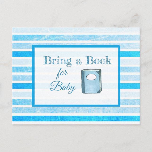 Traer una tarjeta Baby Shower de libro para bebés (Anverso)