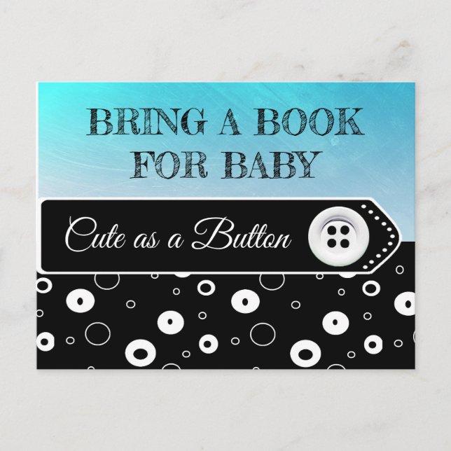 Traer una tarjeta Baby Shower de libro para bebés (Anverso)