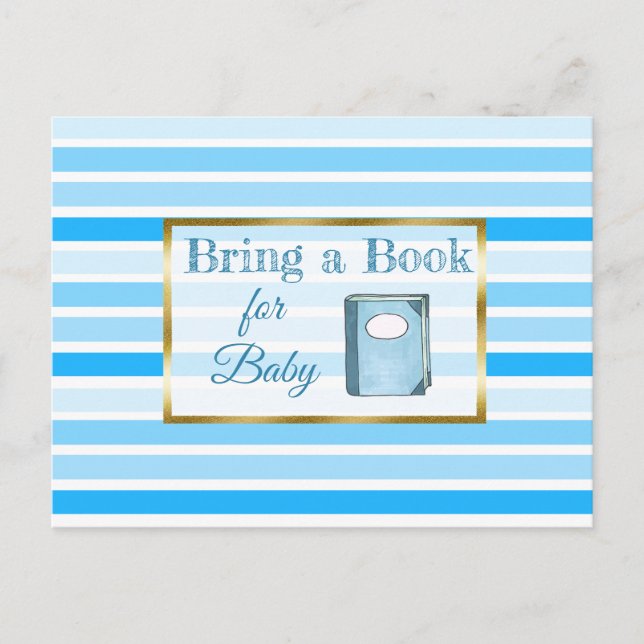 Traer una tarjeta Baby Shower de libro para bebés (Anverso)
