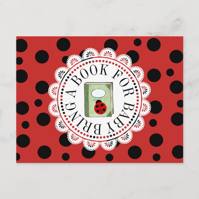 Traer una tarjeta Baby Shower de libro para bebés (Anverso)