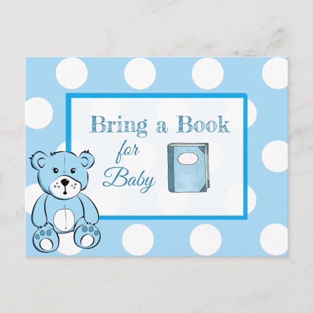 Traer una tarjeta Baby Shower de libro para bebés (Anverso)