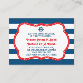 Traer Una Tarjeta De Libro, Ahoy, Náutico, Baby Sh