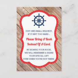 Traer Una Tarjeta De Libro, Ahoy, Náutico, Baby Sh