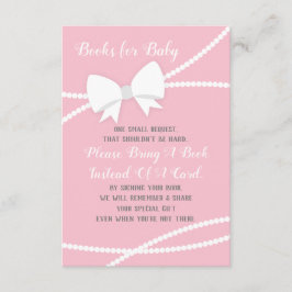Traer Una Tarjeta De Libro, Baby Shower, Rosa, Gri