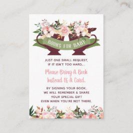 Traer Una Tarjeta De Libro, Tea Fiesta Baby Shower