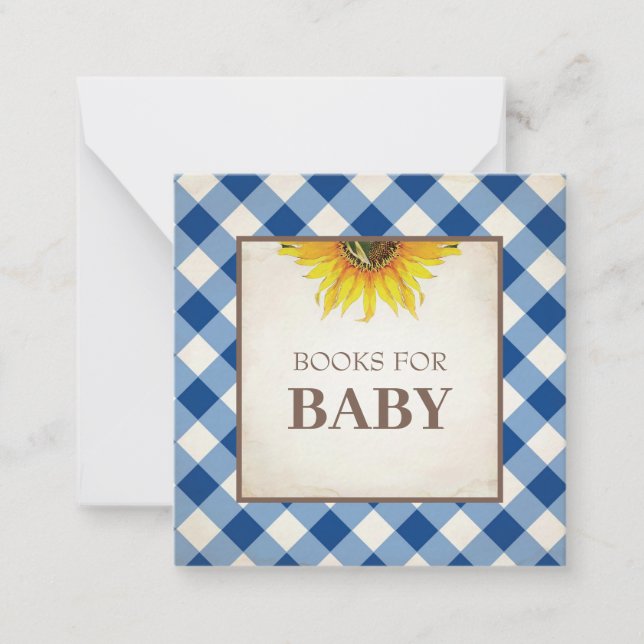 Traer una tarjeta de nota de inserción de Baby Sho (Anverso)