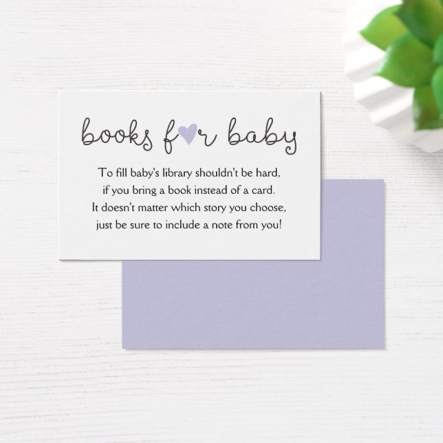 Traer una tarjeta de solicitud de libros Baby Show (Escritorio)