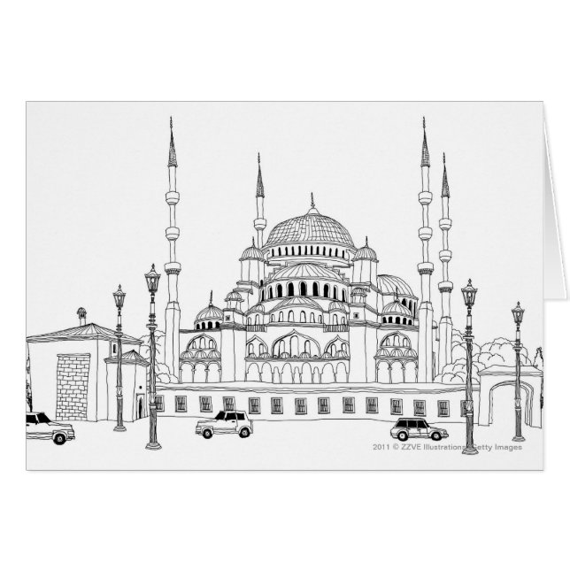 Tráfico por la mezquita (Anverso (Horizontal))