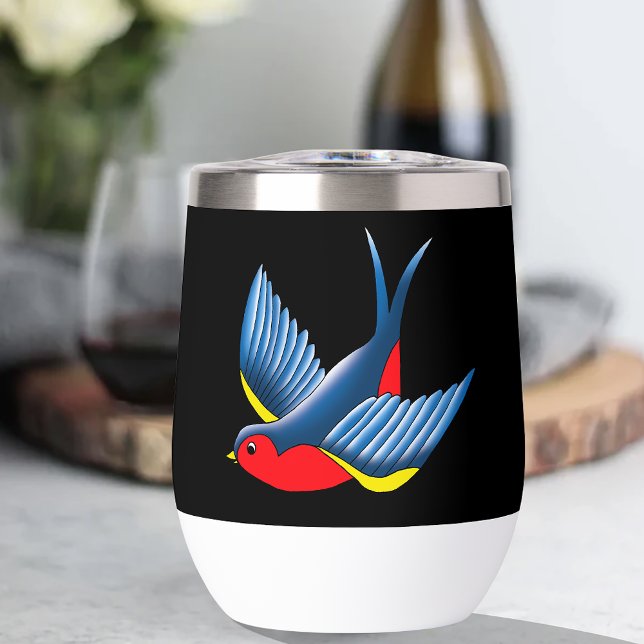 Tragar el tatuaje azul rojo (Subido por el creador)