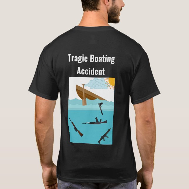 Trágica camiseta de accidente de barco (Reverso)