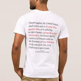 Traición en la camiseta de los hombres de la