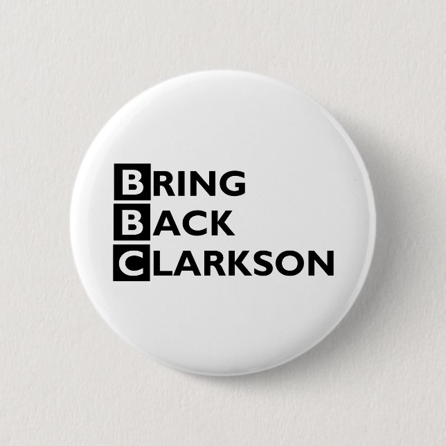 Traiga detrás el botón de Clarkson (Anverso)