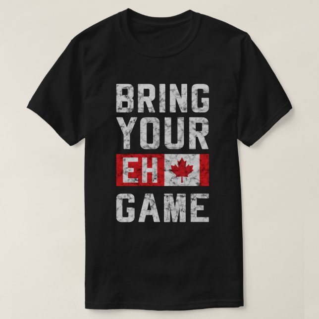 Traiga el partido camiseta del equipo canadiense (Diseño del anverso)