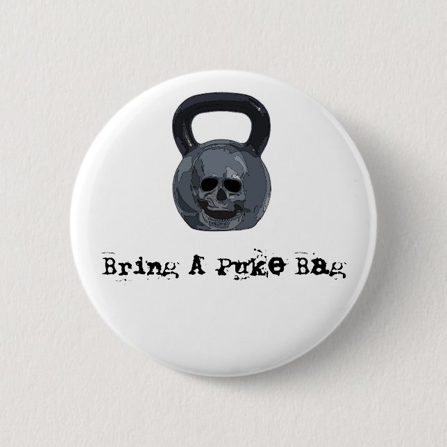 Traiga un botón del bolso del Puke (Anverso)