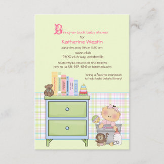 Traiga una invitación de Baby Shower del chica del
