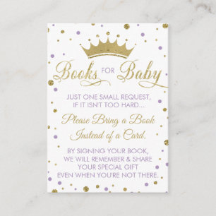 Traiga una tarjeta de libro, princesa, Baby Shower