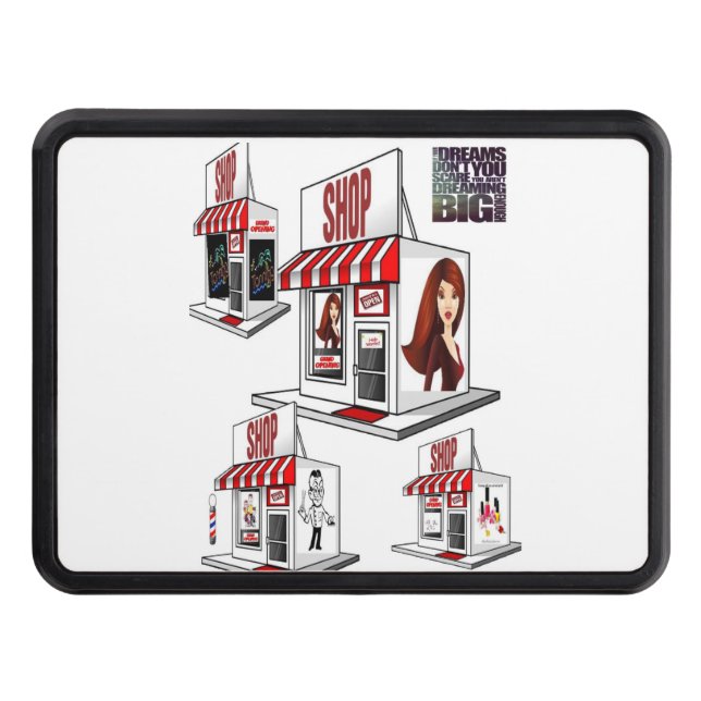 Trailer Funda Hitch 2" Salón Barbershop (Anverso)