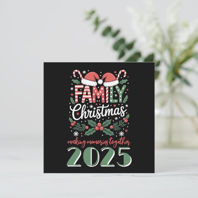 Traje a juego para Navidad familiar 2025 (Anverso de pie)