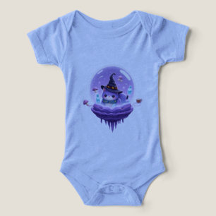 Traje de bebé de gato bruja cósmica Kawaii