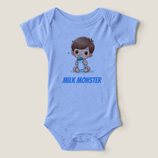 Traje de bebé divertido Milk Monster Bodysuit Infa