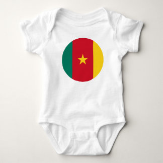 traje de bebé jersey bodysuit de bandera de Camerú
