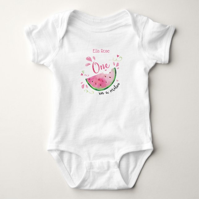 Traje de camisa para primer cumpleaños One in Melo (Anverso)