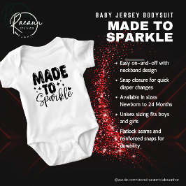 Traje de cuerpo Jersey para bebé Hecho para Brilla