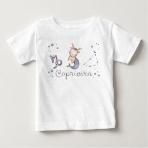 Traje de cuerpo y camiseta para bebé Capricornio d