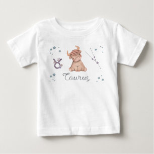 Traje de cuerpo y camiseta para bebé Zodíaco Tauro