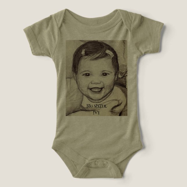 TRAJE DE HERMANA MAYOR PARA BEBÉ IVY (Diseño delantero )