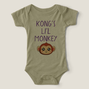 Traje de mono bebé de Kong