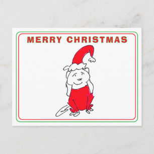 Traje de Navidad Rojo Sonriente Perro Dibujos Anim