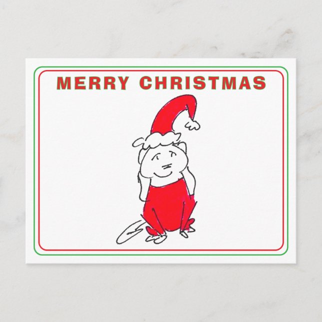 Traje de Navidad Rojo Sonriente Perro Dibujos Anim (Anverso)