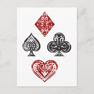 Traje de tarjetas de época