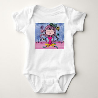 Traje de yoga para niña ilustración body de bebé m