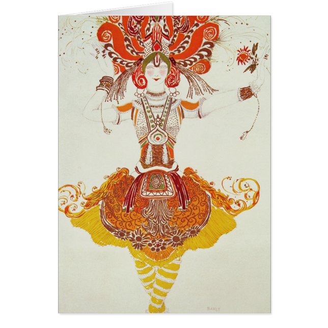 Traje del ballet para "el Firebird", por (Frente)