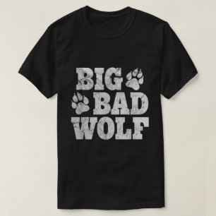 Traje del Lobo Malo Fácil Camiseta Divertida de Ha
