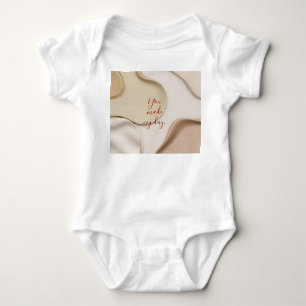 Traje para el bebé jersey en un gráfico elegante