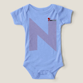 Traje para niñas y niños dulces con diseño de letr