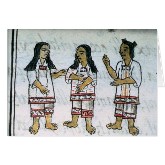 Trajes aztecas femeninos (Anverso (Horizontal))