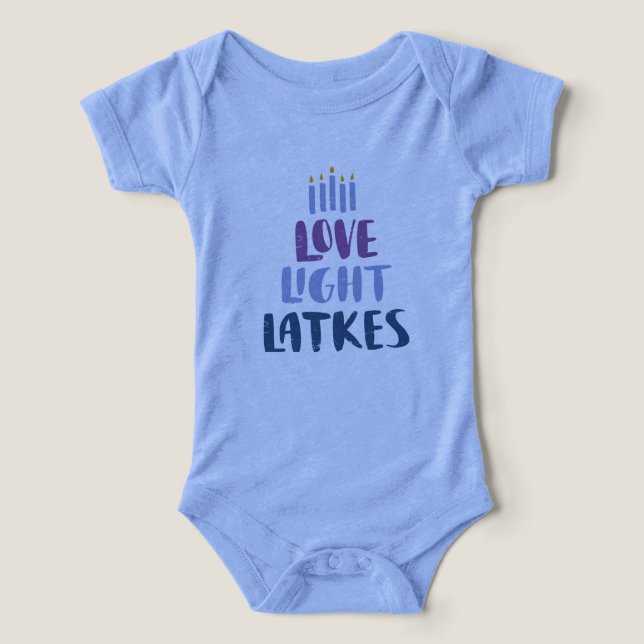 Trajes de bebé de Hanukkah (Diseño delantero )
